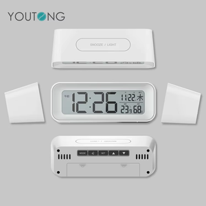 <span class=keywords><strong>Display</strong></span> <span class=keywords><strong>LCD</strong></span> RCC Digital Desktop Despertador Temperatura Umidade Calendário Interior Relógio De Parede Relógios De Mesa De Energia De Bateria - Product Image 6
