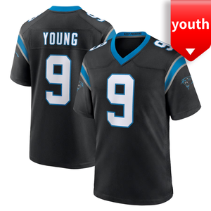 Groothandel geborduurde kwaliteitsjersey voor jeugd, Carolina American Football Jersey 9 # Bryce Young sneldrogend en ademend - Product Image 3
