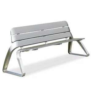full metal durable 180cm long modern outdoor park bench seat outside stainless steel benches for public area