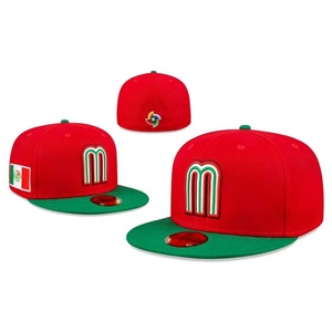 Wholesale Mexico National Team Letter M Flag Embroidered 5-Panel Jersey Baseball <b>Cap</b> Adjustable <b>Flat</b> Brim for <b>Men</b> Women - Product Image 4