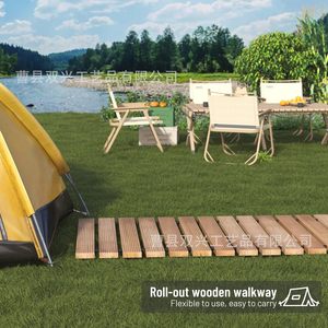 Caminos de Jardín de Madera Plegables, Resistentes a la Intemperie, para Bodas, Terrazas y Patios, Fáciles de Instalar - Product Image 4