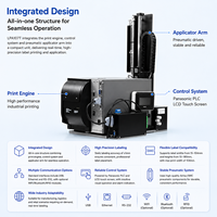 Machine d'étiquetage Honeywell Print and Apply LPA107T, applicateur automatique d'étiquettes pour l'emballage de cartons, la logistique et l'entrepôt