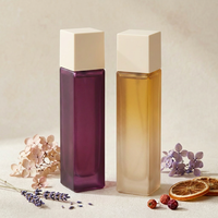 Flacon de parfum en verre vide Anding Stock 100 ml, rectangulaire, dégradé givré, pour vente en gros, personnalisable, par le fabricant