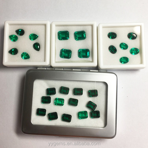 ล้ำค่า Lab ปลูกหินมรกตตัดจำลองธรรมชาติโคลอมเบียสีเขียวมรกตอัญมณี - Product Image 3