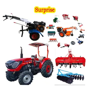 Equipo de maquinaria agrícola, motocultor diésel, dos ruedas, gasolina, mini Timón de potencia, 18 hp, tractor para caminar