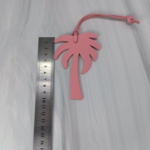 Llavero de piel sintética de palma de doble capa grueso, colgante para bolso con diseño de árbol de coco, regalo de EAU - Product Image 3