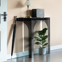 Dessus transparent en plexiglas acrylique Basse Table de Console Design clair pour bureau de maison