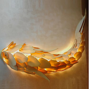 Lampe <span class=keywords><strong>murale</strong></span> LED Art Déco de luxe moderne avec grand design en fer doré pour la décoration <span class=keywords><strong>murale</strong></span> de la <span class=keywords><strong>chambre</strong></span> à coucher et du hall de l'hôtel - Product Image 3