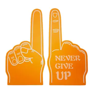 Akzeptiert kleine Mengen von benutzer definierten großen Schaum Finger Hand Fans Party EVA Schaum Finger Hand benutzer definierte Jubel handschuhe