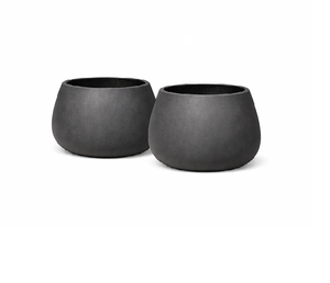 Pot de plante en fibre de verre écologique, design moderne et minimaliste, pour l'aménagement paysager intérieur et extérieur, hôtel, hall d'entrée - Product Image 6