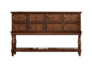 Table Console <span class=keywords><strong>murale</strong></span> traditionnelle en bois massif meubles d'intérieur anciens pour hall d'entrée salon <span class=keywords><strong>cave</strong></span> à <span class=keywords><strong>vin</strong></span> - Product Image 6