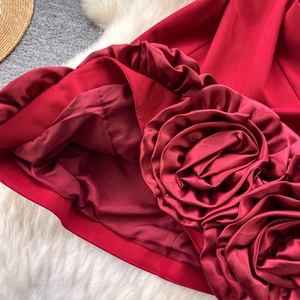 Vestido Corto de Mujer sin Mangas con Flores Hechas a Mano, Moda 2026, Nuevo Vestido Sexy para Fiesta de Primavera - Product Image 5