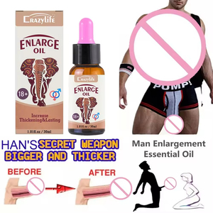 RTS CRAZYLIFE Huile de massage végétale à base de plantes d'éléphant africain pour un effet épaississant et durable XXL, produit sexuel transfrontalier - Product Image 1