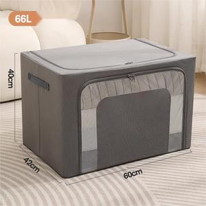 Thùng Lưu Trữ Organizer Có Thể Gập Lại Oxford Vải Quần Áo Hộp Lưu Trữ Tủ Quần Áo Hệ Thống Tổ Chức Với Cửa Sổ Duy Nhất - Product Image 3