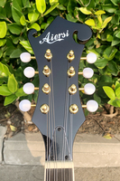 Mandoline Aiersi F Style à 8 cordes en épicéa massif et érable, corps cintré, style vintage Bluegrass, instrument à cordes acoustique, marque personnalisée