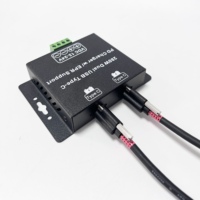 Chargeur rapide industriel LNLEE 280W double USB-C PD3.1 EPR 28V PPS QC4.0 pour station d'alimentation portable et kiosque de stockage d'énergie 140Wx2