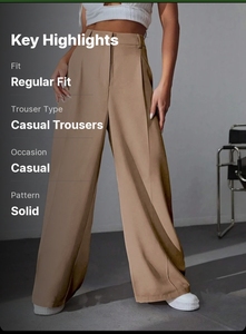 Women's Anti-Wrinkle Washed High Waist <b>Winter</b> Casual Pant <b>Trouser</b> Comfortable Stylish Vintage Fashion Office <b>Work</b> Travel - Product Image 5