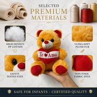 Ensemble de peluches d'ours mignons pour couple, couleur beige, avec gilet en tricot diamanté, animal en peluche pour cadeau de mariage et décoration d'intérieur confortable
