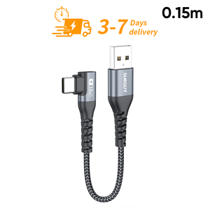 SUNGUY 0.15m 18W Fast <b>Charging</b> <b>Cable</b> USB C Data <b>Cable</b> Nylon Eco-Friendly 3-Year Warranty Custom Logo Multi-Purpose <b>Cable</b> - Product Image 1