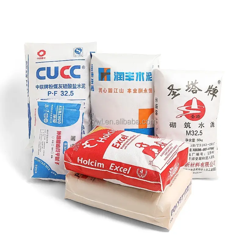 Best Price 50 Kg Plastic Sack Sac De Ciment 20Kg Cement Packaging Pp Woven