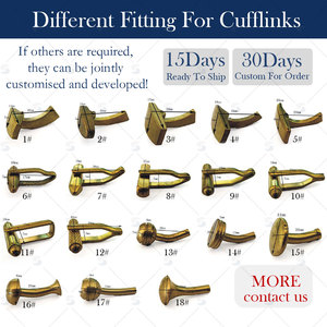 Nhà Máy Trực Tiếp Bán Buôn Cổ Điển Brass Rhodium Mạ Chất Lượng Cao Màu Xanh Men Khuy Măng Sét Cho Engagement Hoặc Hôn Nhân - Product Image 5