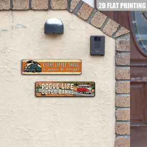 Pancarte en métal « Every Little Thing Is Gonna Be <span class=keywords><strong>Alright</strong></span> » style rétro Van Life, décoration murale pour camping-car, jardin ou patio - Product Image 3