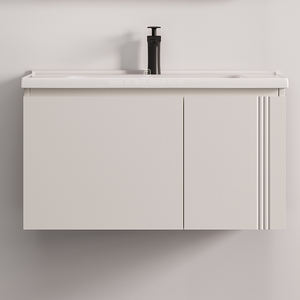 Conjunto <span class=keywords><strong>de</strong></span> Muebles <span class=keywords><strong>de</strong></span> Baño Modernos para Colgar en la Pared, Gabinete <span class=keywords><strong>de</strong></span> Baño Resistente al Agua <span class=keywords><strong>de</strong></span> PVC con Espejo, Marca BF Factory - Product Image 3