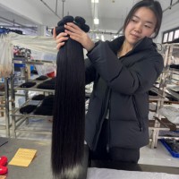 Extensions de cheveux lisses de haute qualité, cuticules alignées, cheveux Remy, double trame, 100g, cheveux humains vietnamiens 100% naturels
