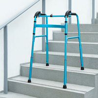 Déambulateur pour escaliers pour personnes âgées, aide à la mobilité pliable avec roues de soutien