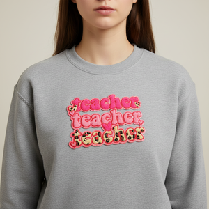 Patchs thermocollants personnalisés en chenille brodée avec lettres, grand format, pour vêtements, vente en gros, pour l'université et les enseignants - Product Image 4