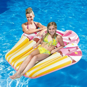Inflable gigante Cupcake piscina flotador tumbona balsa de natación colchón de aire de agua para verano diversión decoraciones para fiesta de cumpleaños - Product Image 6