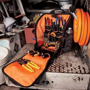 Sac à outils professionnel pour électricien, échantillon gratuit, sac à dos robuste pour outils, sac à dos de rangement pour outils de charpentier - Product Image 2