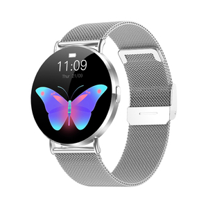 Karen M Montre intelligente AMOLED ultra-mince KM88 pour <span class=keywords><strong>femme</strong></span> avec appel BT Moniteur sain de fréquence cardiaque 24H Fitness Tracker Gold Smartwatch - Product Image 2