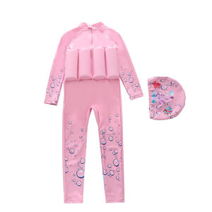 <span class=keywords><strong>Maillot</strong></span> de <span class=keywords><strong>bain</strong></span> à flottabilité imprimé dessin animé personnalisé pour enfants <span class=keywords><strong>maillot</strong></span> de <span class=keywords><strong>bain</strong></span> une pièce à manches longues pour filles <span class=keywords><strong>maillot</strong></span> de <span class=keywords><strong>bain</strong></span> flottant à séchage rapide avec bonnet - Product Image 5