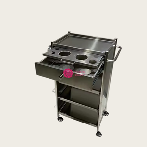 Commercio all'ingrosso della fabbrica <span class=keywords><strong>di</strong></span> Design moderno in acciaio inox parrucchiera barbiere carrello per salone <span class=keywords><strong>di</strong></span> <span class=keywords><strong>bellezza</strong></span> per uso ospedaliero e <span class=keywords><strong>officina</strong></span> - Product Image 2