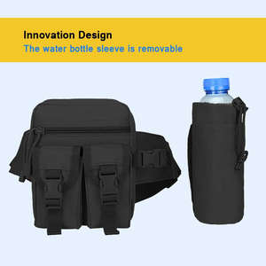 Marsupio Sportivo Unisex AYPPRO con Chiusura a Cerniera, Cintura Staccabile, Porta Bottiglia d'Acqua, Impermeabile - Product Image 6