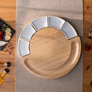 Planche à <span class=keywords><strong>fromage</strong></span> et plateau personnalisés - Fabriqués en bois <span class=keywords><strong>de</strong></span> bambou - Planche à découper et couteau à <span class=keywords><strong>fromage</strong></span> brevetés aux États-Unis pour recevoir et servir - Product Image 1