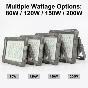 <span class=keywords><strong>Projecteur</strong></span> <span class=keywords><strong>LED</strong></span> antidéflagrant <span class=keywords><strong>ATEX</strong></span> 80W/100W/150W/200W pour extérieur, indice de protection IP66, NEMA 4, garantie 5 ans, 3000-6500K - Product Image 2