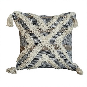 Wholesale Handmade Bohemian Cotton Outdoor Cushion Cover Handwoven Decorative <b>Throw</b> Pillow Unique Boho Pillow Cover - Product Image 1