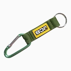 <b>Custom</b> Fashion Print Logo Short Lanyard Carabiner Keychain with Strap Split <b>Key</b> Ring - Product Image 5