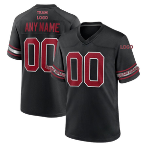 Großhandel Jersey Arizona US Team Sport T-Shirts Rot Weiß Schwarz Unisex Sublimation Benutzer definierte Stickerei American Football Jersey - Product Image 4