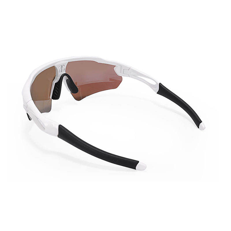 High-End Cycling Sunglasses Polarized Anti-Fog PC Lenses Semi-Rimless Black Frame Unisex Stylish