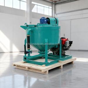 RICH RM400D 400L Diesel High Shear Grout Mixer Cement Bentonite Mixing Machine for Tunnel <b>Foundation</b> Grouting - Product Image 3