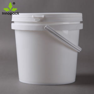 Cubo de plástico blanco de 2 litros y 2 kg para miel con tapa y asa, práctico para pintura, empaque, bidones y cubos. - Product Image 4
