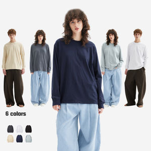 Camiseta Unisex de Manga Larga, Cuello Redondo, 100% Algodón, 240 g/m², Alta Calidad, al por Mayor, Personalizable con Logotipo, Impresión Digital para Hombre - Product Image 3