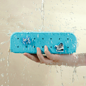 Fashionable Holes Silicone Pencil Case School Stationery Kids Creative <strong>Pen</strong> Bag Waterproof Storage <strong>Pouch</strong> - Product Image 6