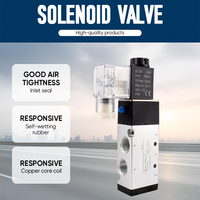 Válvula Solenoide Neumática Automatizada TONGJINJIN de 5/2 Vías DC24V, Válvula Electromagnética de Aire para Planta Dosificadora