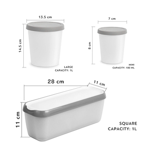 Conteneur de crème glacée en plastique Silicone réutilisable écologique personnalisé, tasse de crème glacée avec couvercle