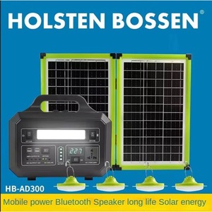 Station d'alimentation portable AD300, générateur solaire 300W avec lumières LED, charge USB pour le camping en plein air - Product Image 3