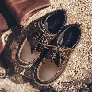 Chaussures habillées en cuir pour hommes Maden, chaussures <span class=keywords><strong>bateau</strong></span> décontractées, style vintage, pour le bureau, chaussures d'été pour hommes, tendance 2026 - Product Image 2